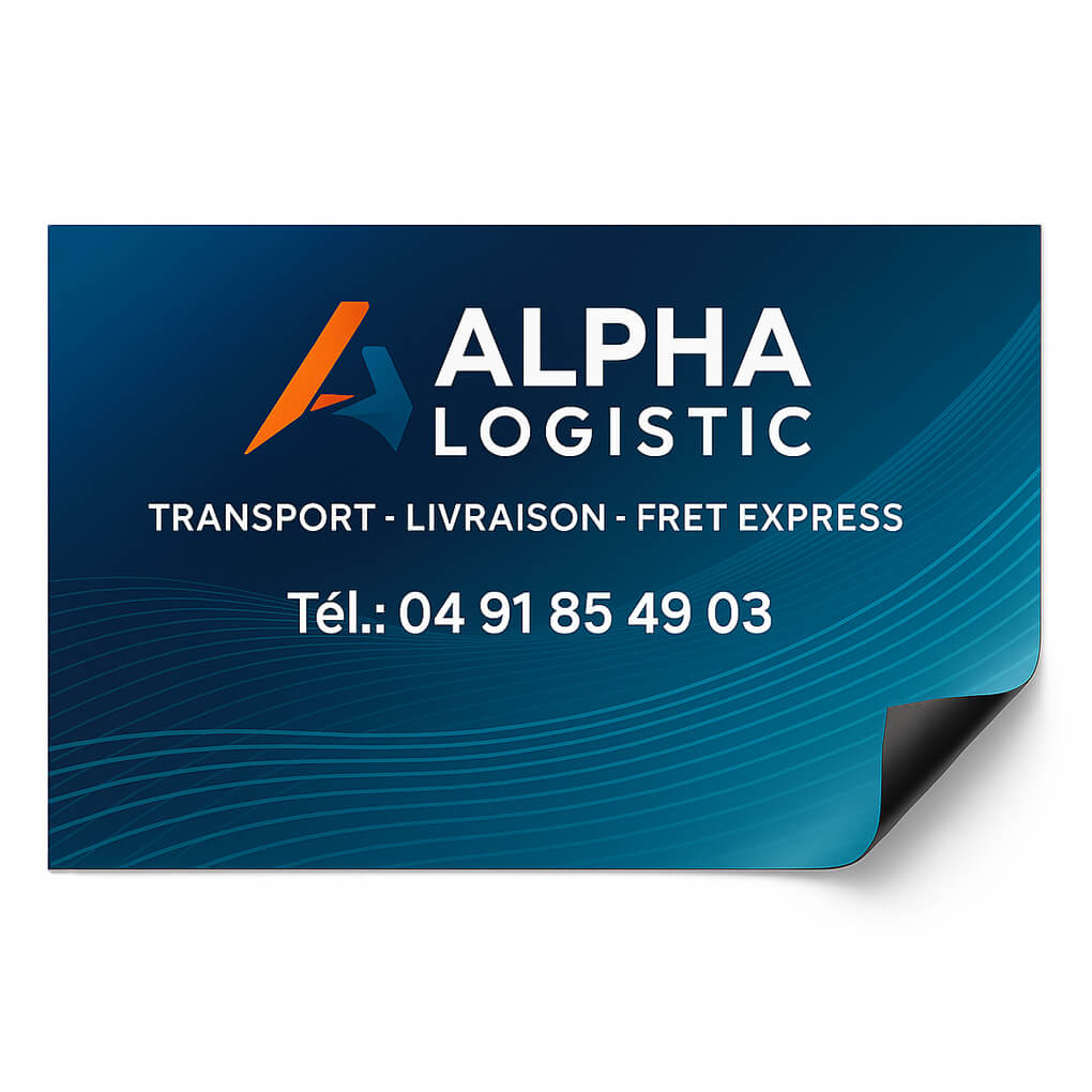 plaque magnétique voiture 60x44 cm
