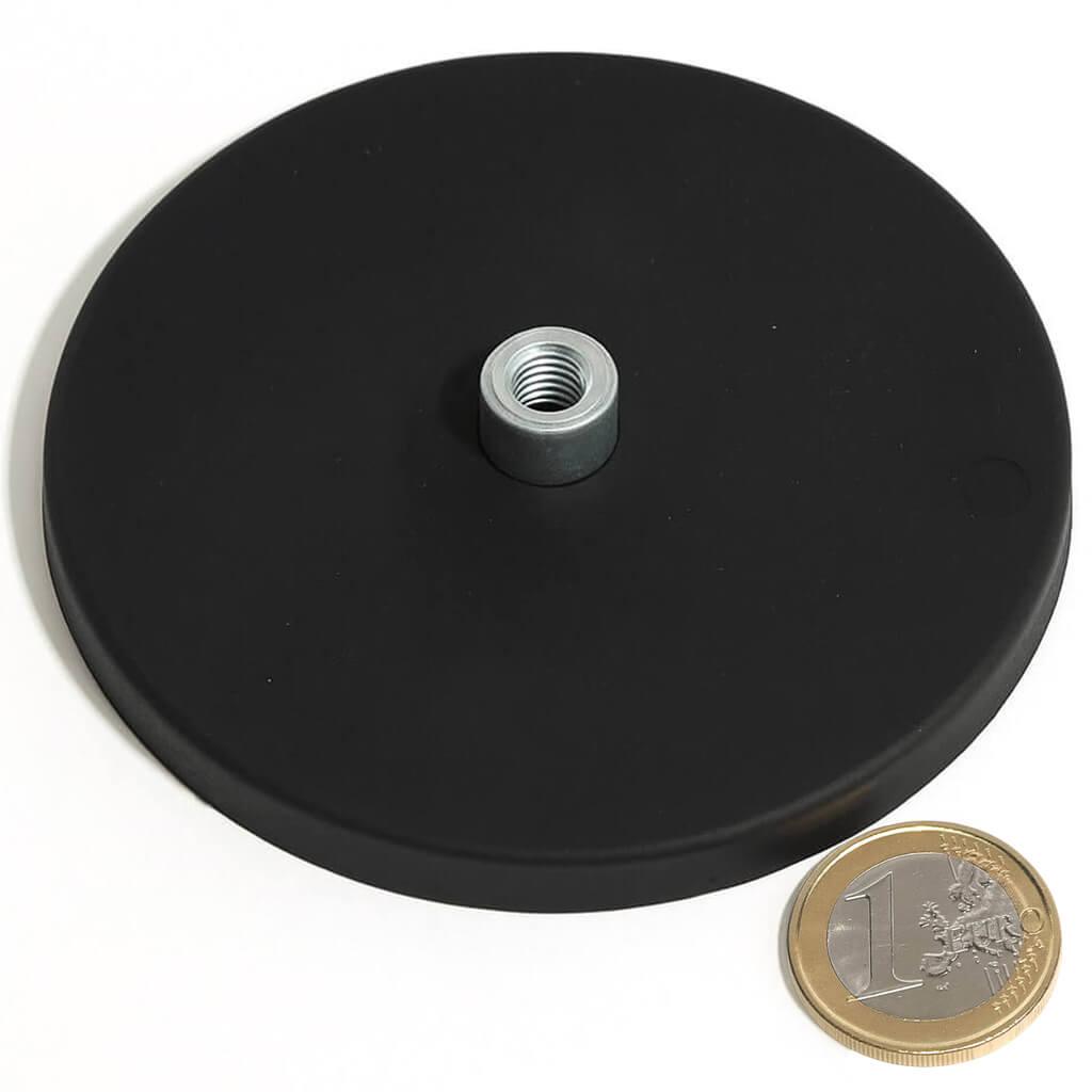 Plot antiglisse Ø88mm avec téton taraudé, puissance 42 kg