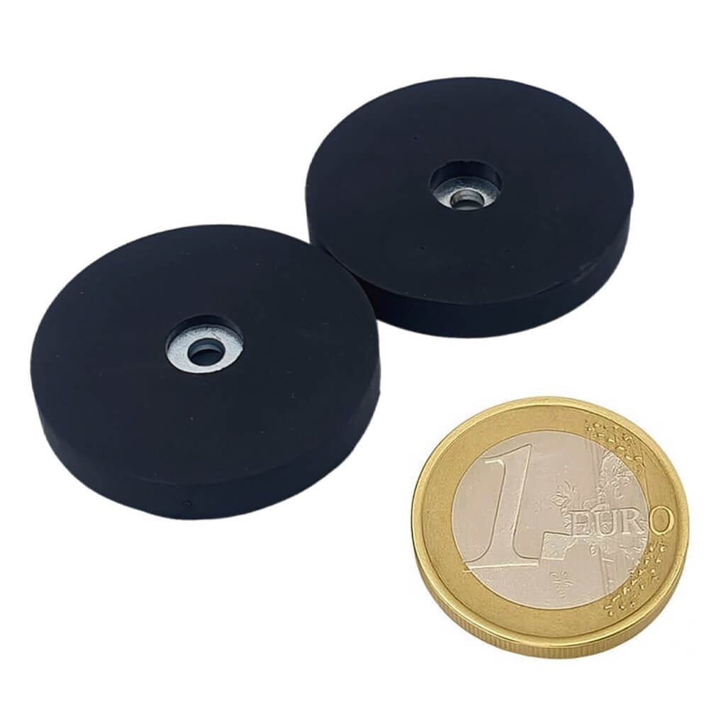 Plot antigliss Ø34mm avec trou cylindrique, puissance 6 kg