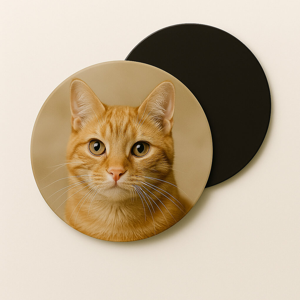 photo magnet ronde Ø 8,6cm 60 photo magnétique personnalisée ronde D8,6cm