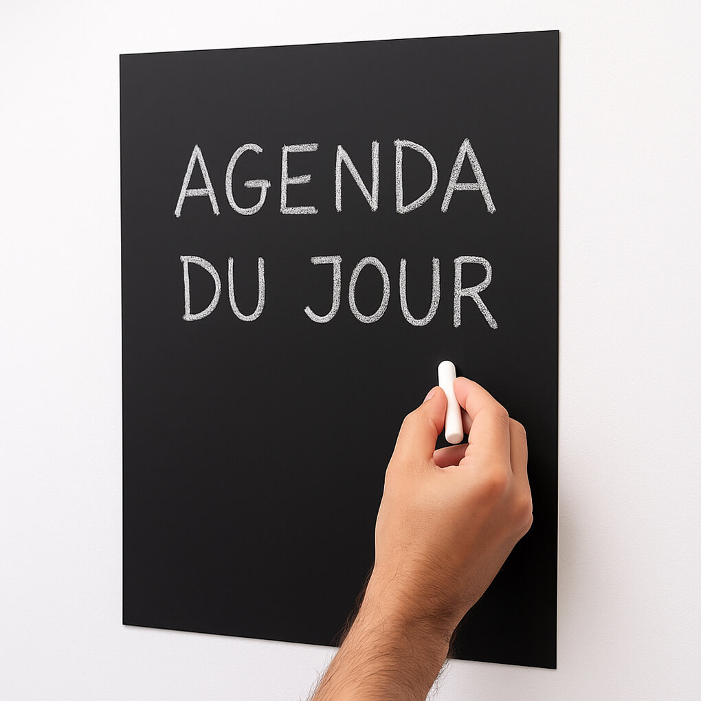 tableau noir magnétique A3