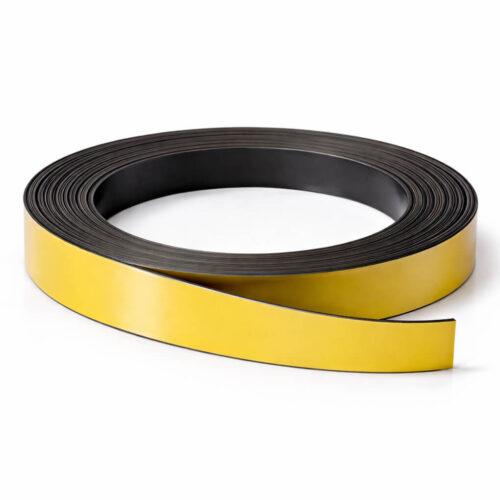 Bande magnétique jaune 20mm x 1mm x 5 mètres
