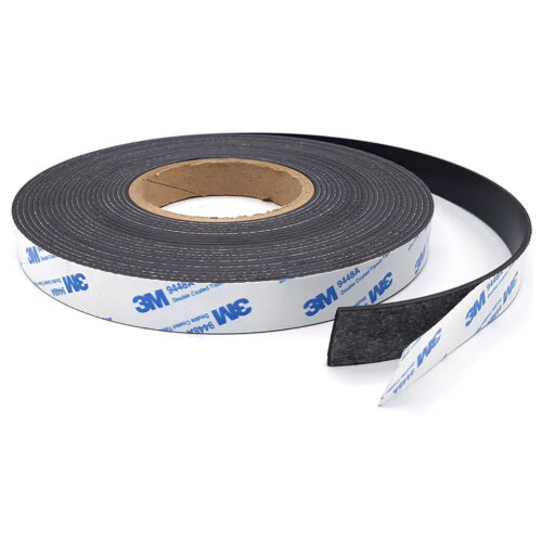 Bande magnétique autocollante 20mm x 2mm x 10mètres adhésif 3M