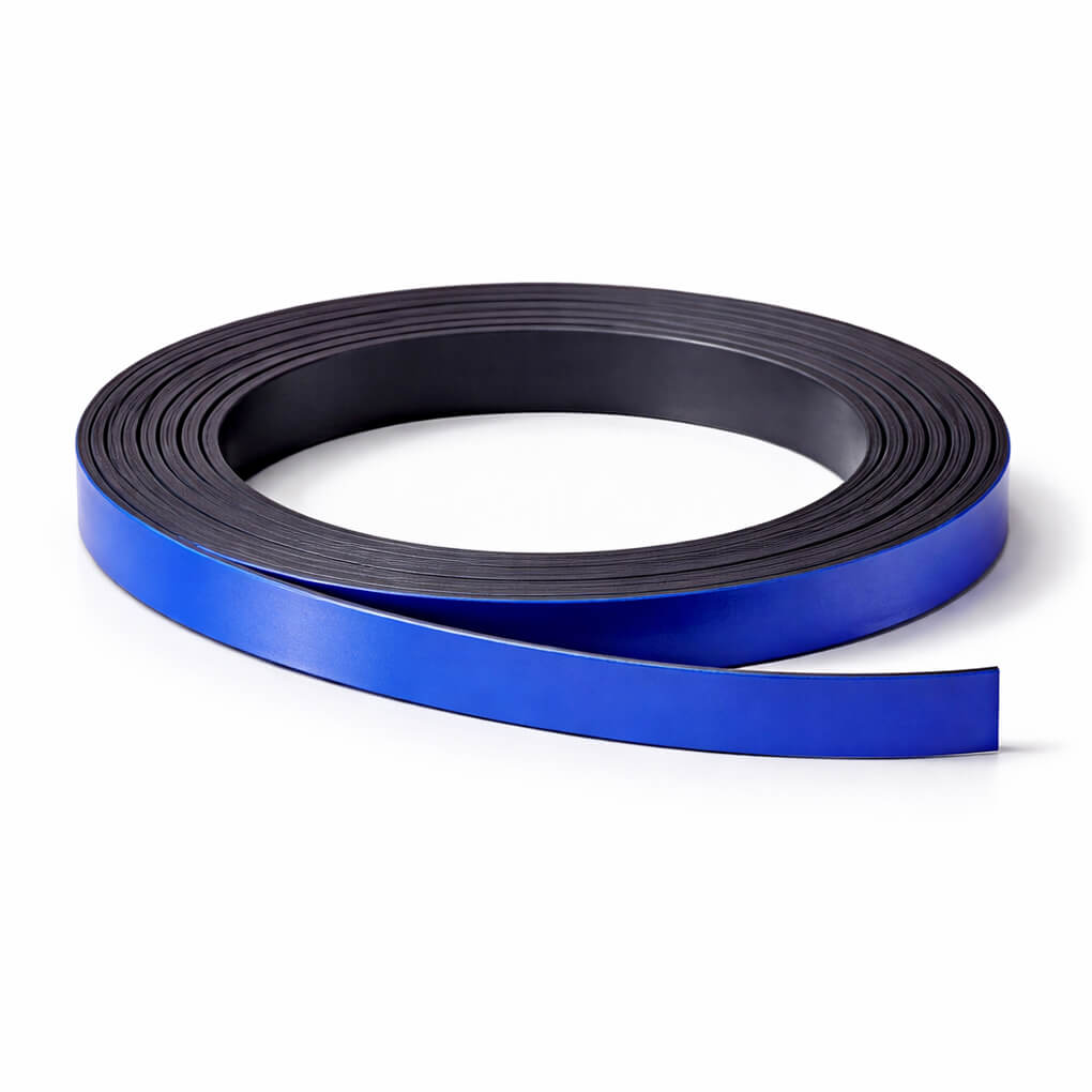 Bande magnétique bleue 10mm x 1mm x 5 mètres