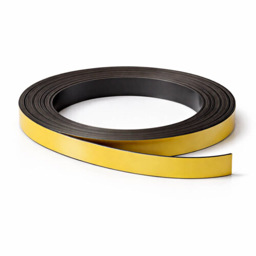 Bande magnétique jaune 10mm x 1mm x 5 mètres