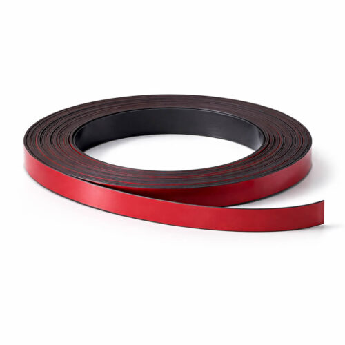 Bande magnétique rouge 10mm x 1mm x 5 mètres