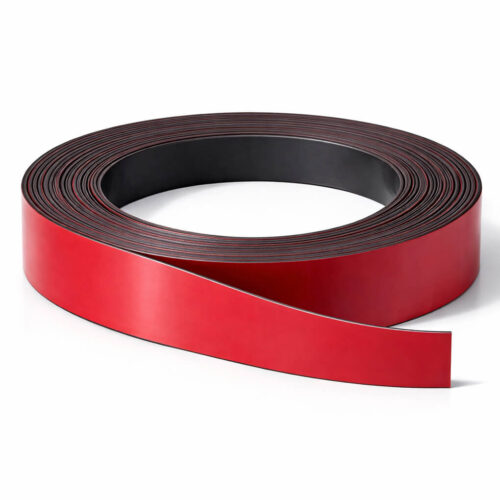 Bande magnétique rouge 30mm x 1mm x 5 mètres