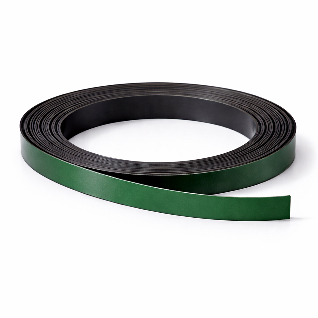 Bande magnétique verte 10mm x 1mm x 5 mètres