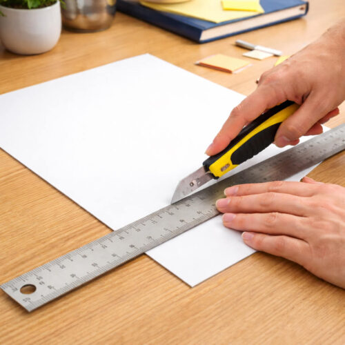 Rouleau magnétique PVC blanc