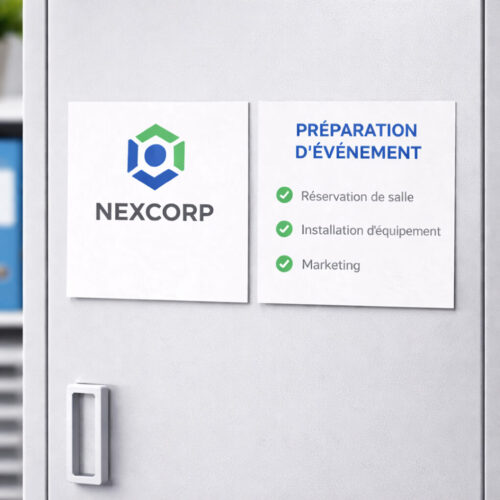 Rouleau magnétique PVC blanc